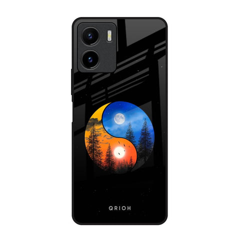 Yin Yang Balance Vivo Y15s Glass Back Cover Online