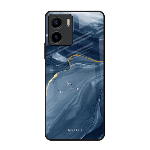Deep Ocean Marble Vivo Y15s Glass Back Cover Online
