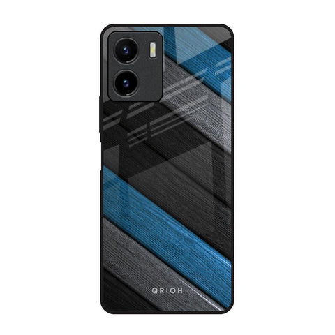 Multicolor Wooden Effect Vivo Y15s Glass Back Cover Online