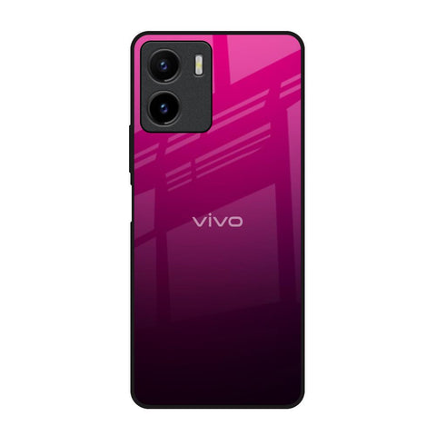 Purple Ombre Pattern Vivo Y15s Glass Back Cover Online