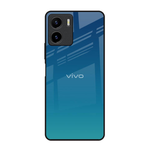 Celestial Blue Vivo Y15s Glass Back Cover Online