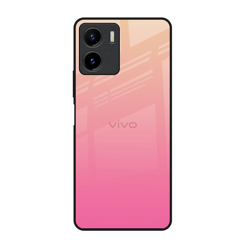 Pastel Pink Gradient Vivo Y15s Glass Back Cover Online