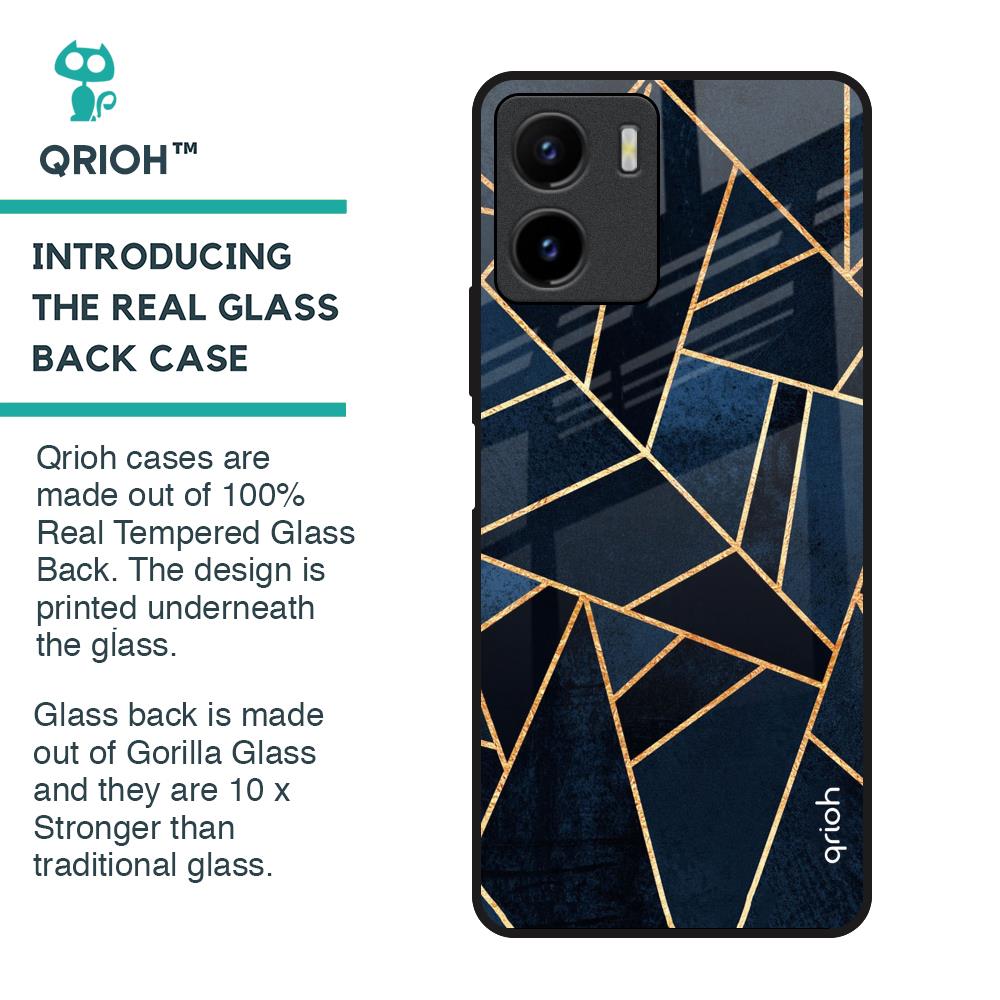 Abstract Tiles Glass Case for Vivo Y15s