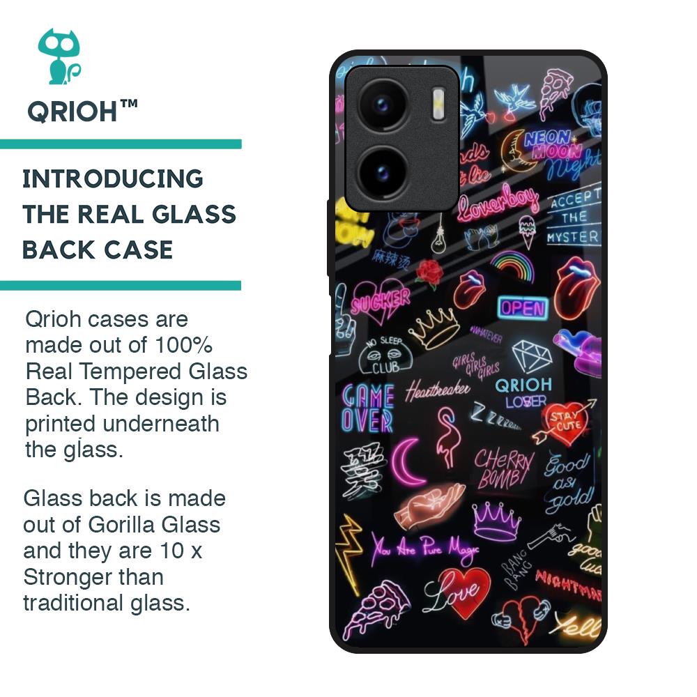 Accept The Mystery Glass Case for Vivo Y15s