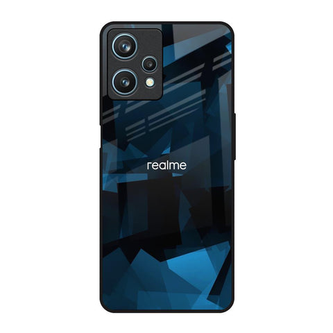 Polygonal Blue Box Realme 9 Pro 5G Glass Back Cover Online