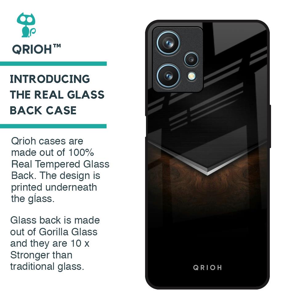 Dark Walnut Glass Case for Realme 9 Pro 5G