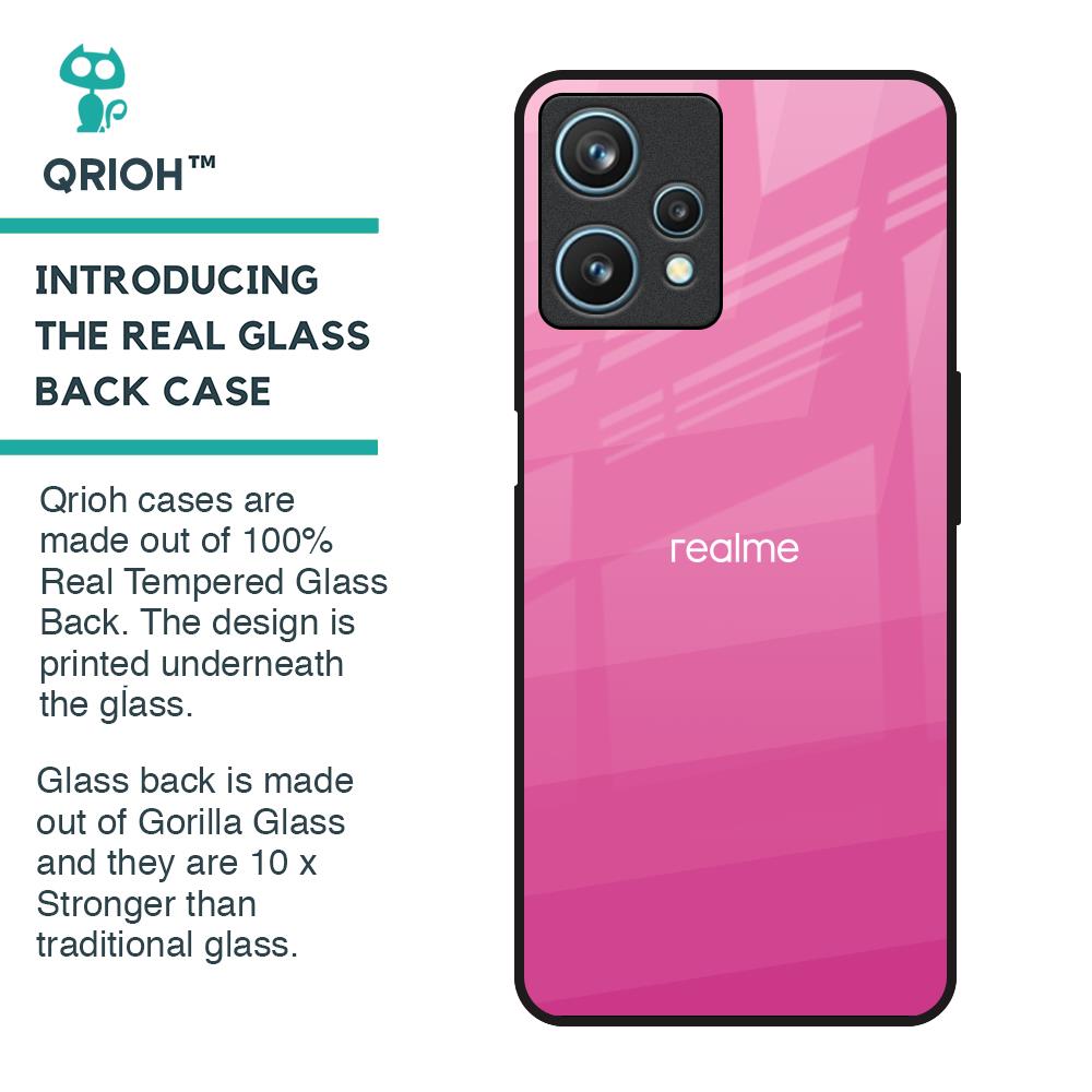 Pink Ribbon Caddy Glass Case for Realme 9 Pro 5G