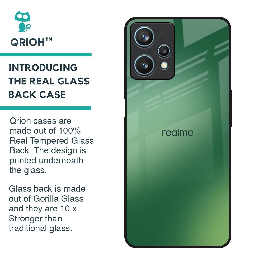Green Grunge Texture Glass Case for Realme 9 Pro 5G
