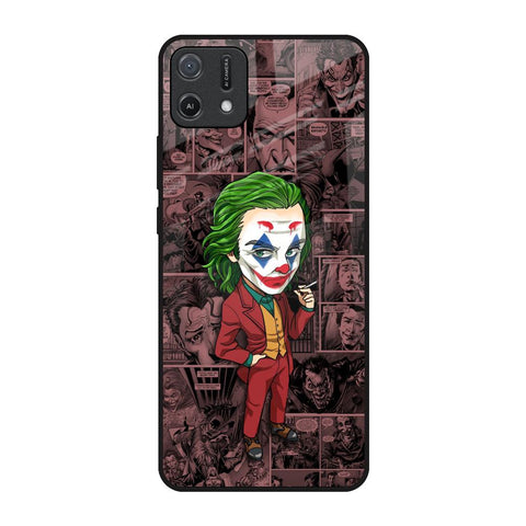 Joker Cartoon Oppo A16K Glass Back Cover Online