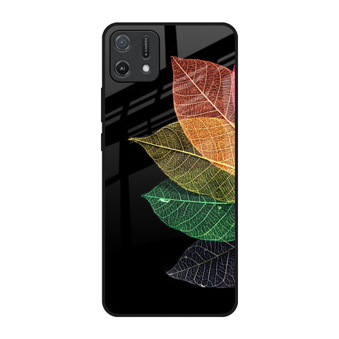 Colorful Leaves Oppo A16K Glass Back Cover Online