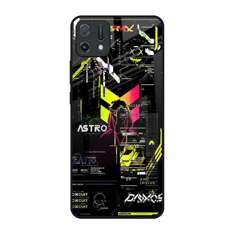Astro Glitch Oppo A16K Glass Back Cover Online