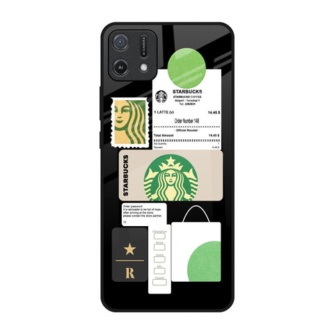 Coffee Latte Oppo A16K Glass Back Cover Online