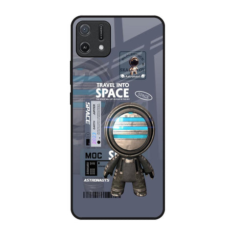 Space Travel Oppo A16K Glass Back Cover Online