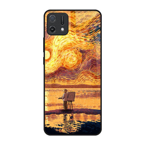 Sunset Vincent Oppo A16K Glass Back Cover Online