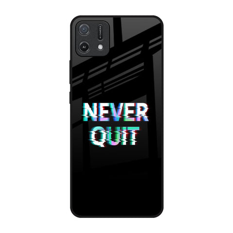 Never Quit Oppo A16K Glass Back Cover Online