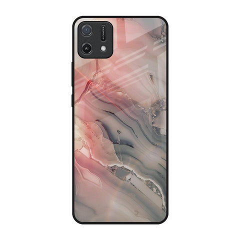 Pink And Grey Marble Oppo A16K Glass Back Cover Online
