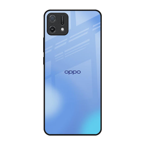 Vibrant Blue Texture Oppo A16K Glass Back Cover Online