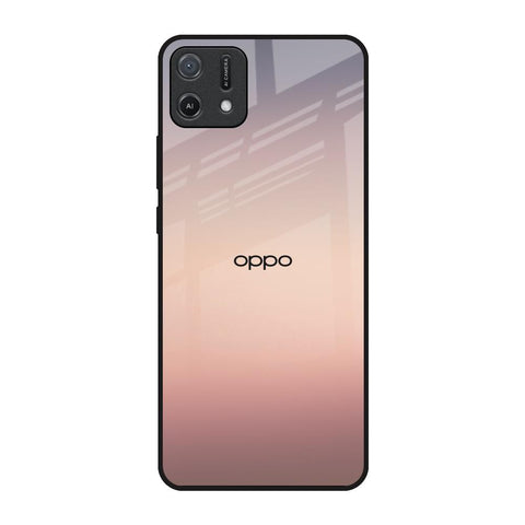 Golden Mauve Oppo A16K Glass Back Cover Online