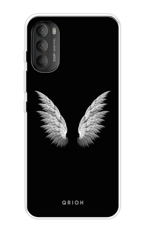 White Angel Wings Motorola Moto G71 5G Back Cover