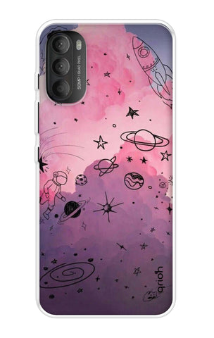 Space Doodles Art Motorola Moto G71 5G Back Cover