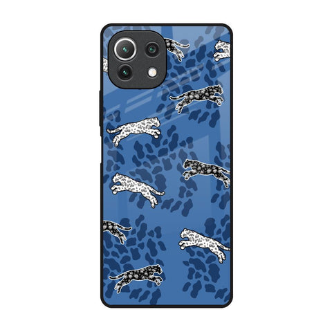 Blue Cheetah Mi 11 Lite NE 5G Glass Back Cover Online