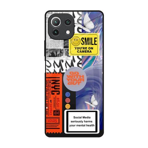 Smile for Camera Mi 11 Lite NE 5G Glass Back Cover Online