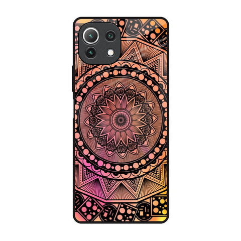 Floral Mandala Mi 11 Lite NE 5G Glass Back Cover Online