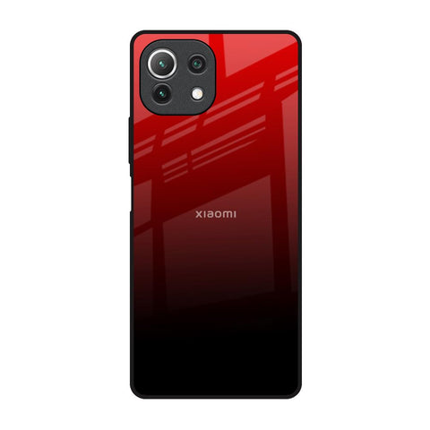 Maroon Faded Mi 11 Lite NE 5G Glass Back Cover Online