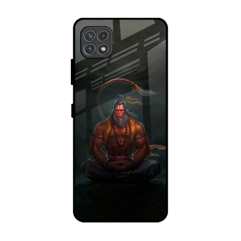 Lord Hanuman Animated Samsung Galaxy F42 5G Glass Back Cover Online