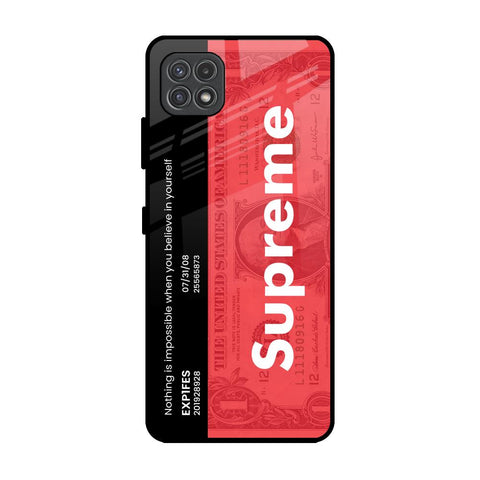 Supreme Ticket Samsung Galaxy F42 5G Glass Back Cover Online