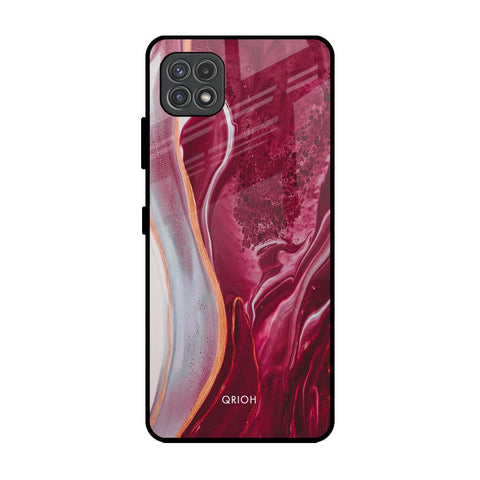 Crimson Ruby Samsung Galaxy F42 5G Glass Back Cover Online