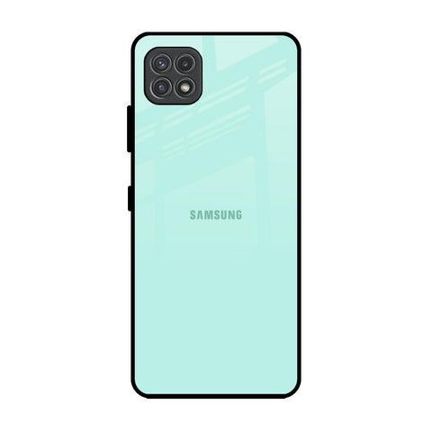 Teal Samsung Galaxy F42 5G Glass Back Cover Online