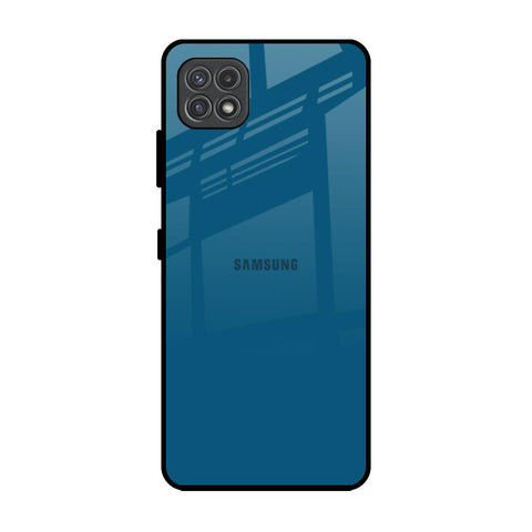 Cobalt Blue Samsung Galaxy F42 5G Glass Back Cover Online