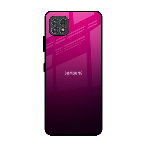Purple Ombre Pattern Samsung Galaxy F42 5G Glass Back Cover Online