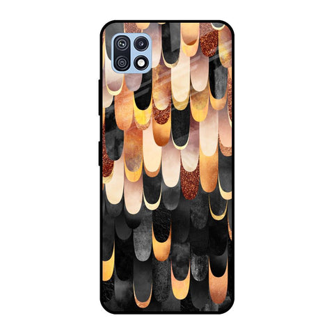 Bronze Abstract Samsung Galaxy F42 5G Glass Cases & Covers Online