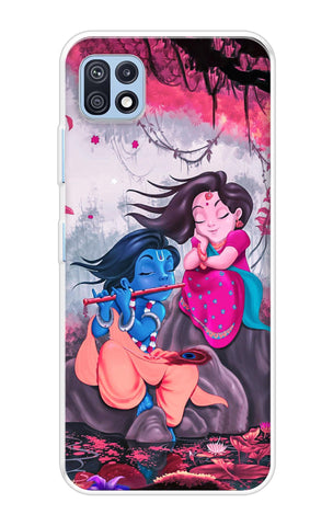 Radha Krishna Art Samsung Galaxy F42 5G Back Cover