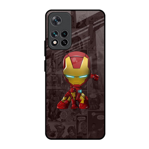 Angry Baby Super Hero Mi 11i HyperCharge Glass Back Cover Online