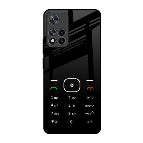 Classic Keypad Pattern Mi 11i HyperCharge Glass Back Cover Online