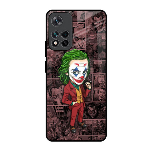 Joker Cartoon Mi 11i HyperCharge Glass Back Cover Online