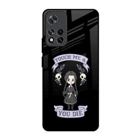 Touch Me & You Die Mi 11i HyperCharge Glass Back Cover Online