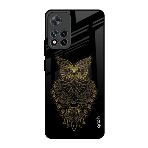 Golden Owl Mi 11i HyperCharge Glass Back Cover Online