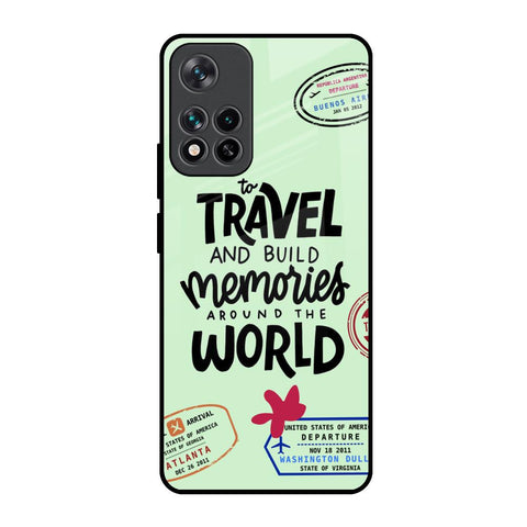 Travel Stamps Mi 11i HyperCharge Glass Back Cover Online