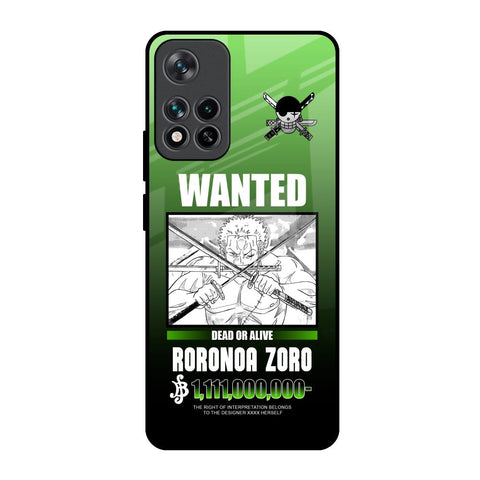 Zoro Wanted Mi 11i HyperCharge Glass Back Cover Online