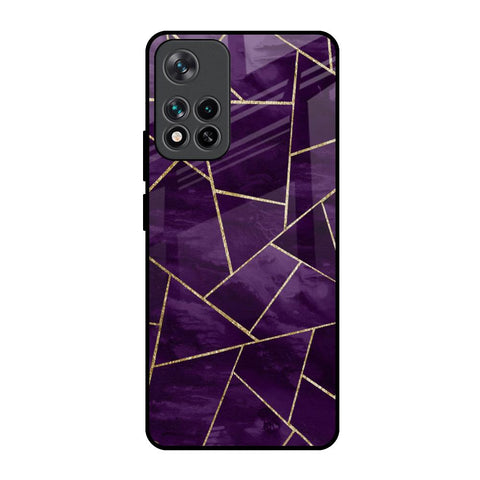 Geometric Purple Mi 11i HyperCharge Glass Back Cover Online