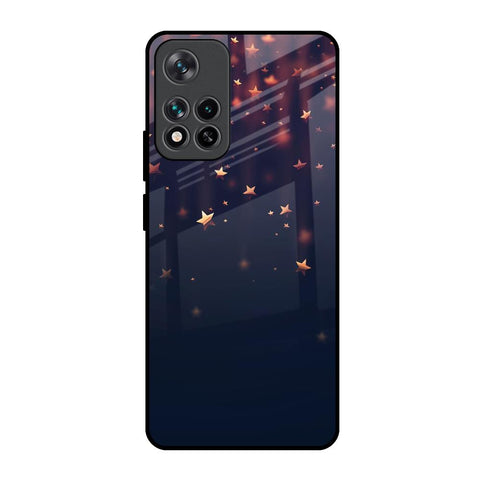 Falling Stars Mi 11i HyperCharge Glass Back Cover Online