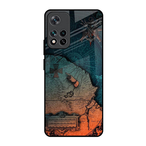 Geographical Map Mi 11i HyperCharge Glass Back Cover Online