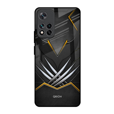 Black Warrior Mi 11i HyperCharge Glass Back Cover Online