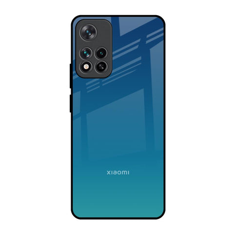 Celestial Blue Mi 11i HyperCharge Glass Back Cover Online