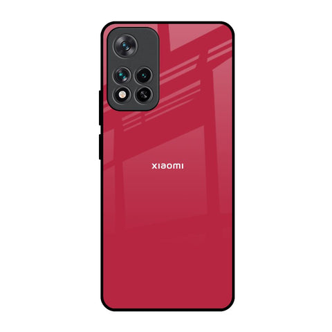 Solo Maroon Mi 11i HyperCharge Glass Back Cover Online