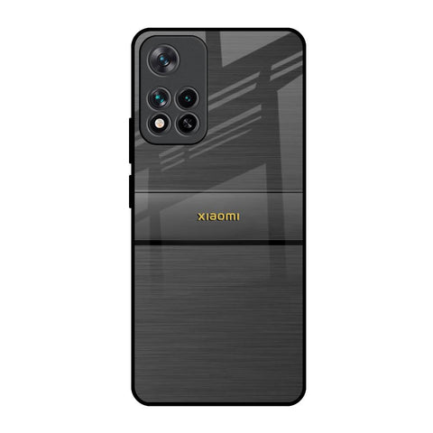 Grey Metallic Glass Mi 11i HyperCharge Glass Back Cover Online